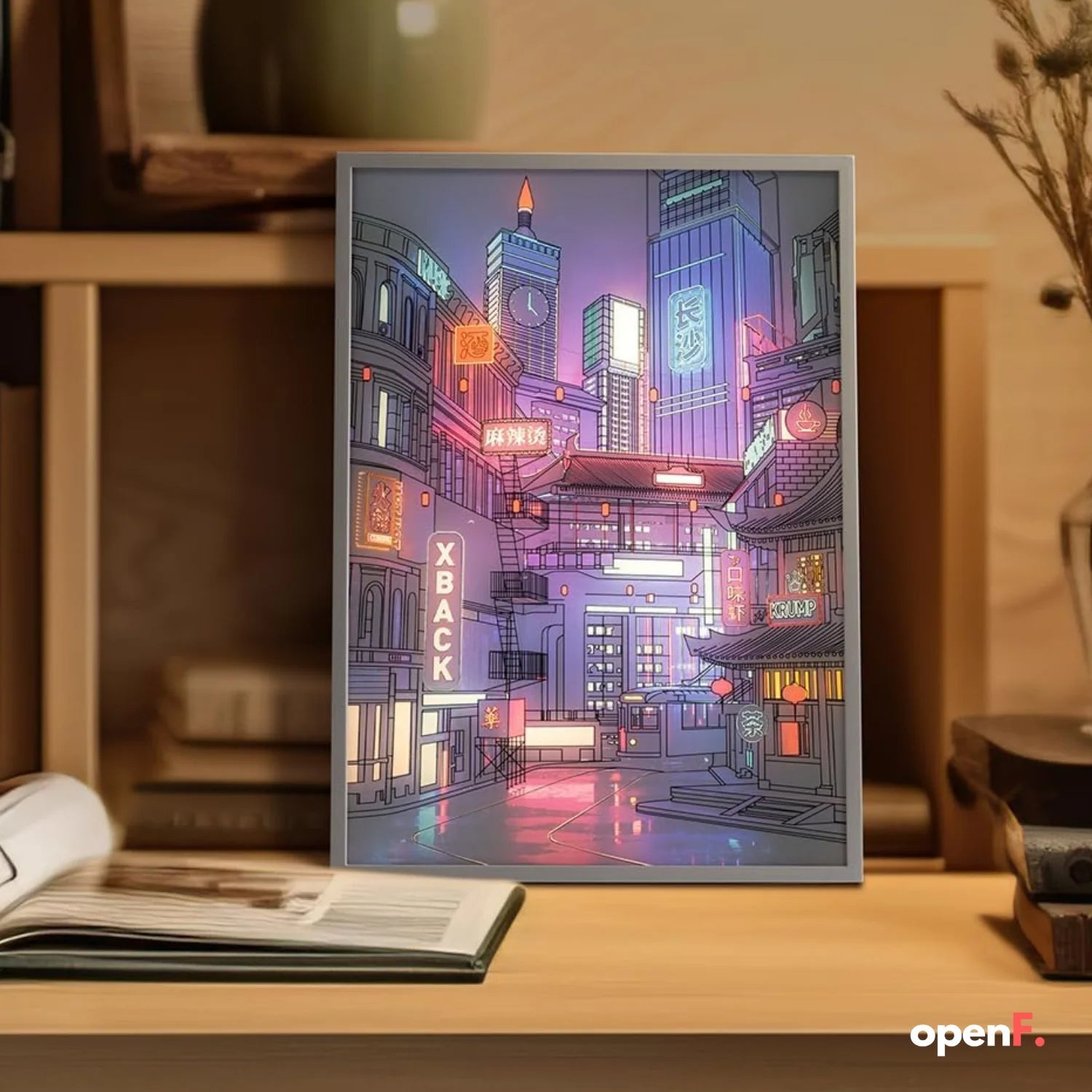 Anime LED Beautiful City Night View Light Painting Tayler Picks