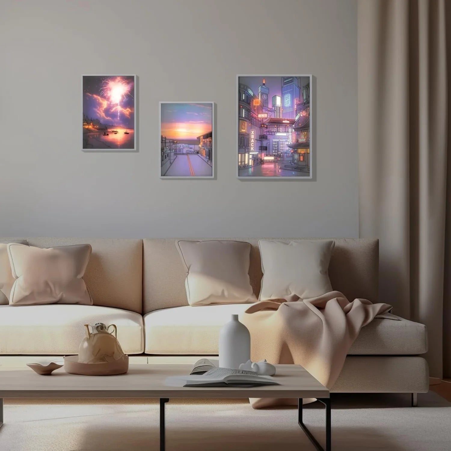 Anime LED Beautiful City Night View Light Painting Tayler Picks