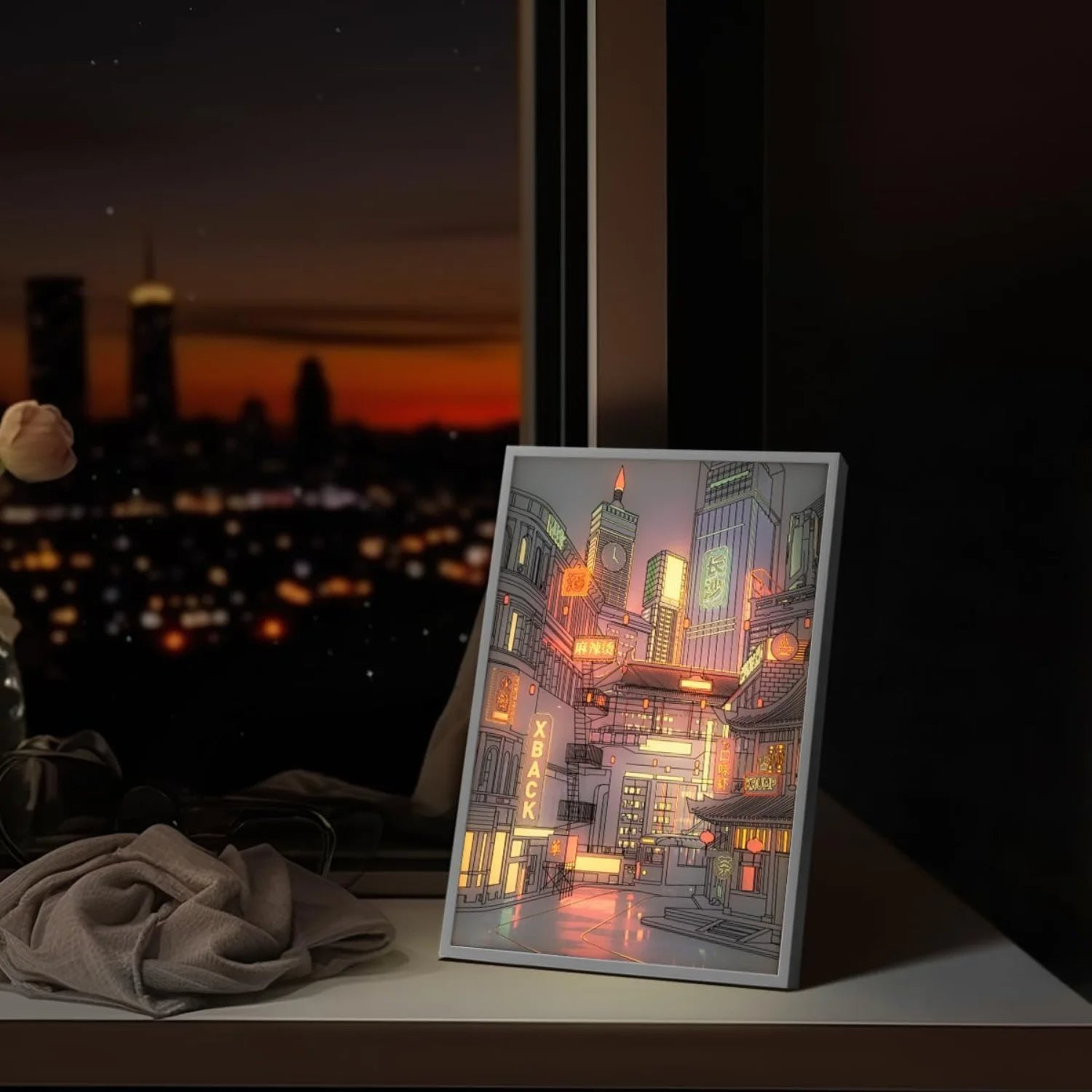 Anime LED Beautiful City Night View Light Painting Tayler Picks